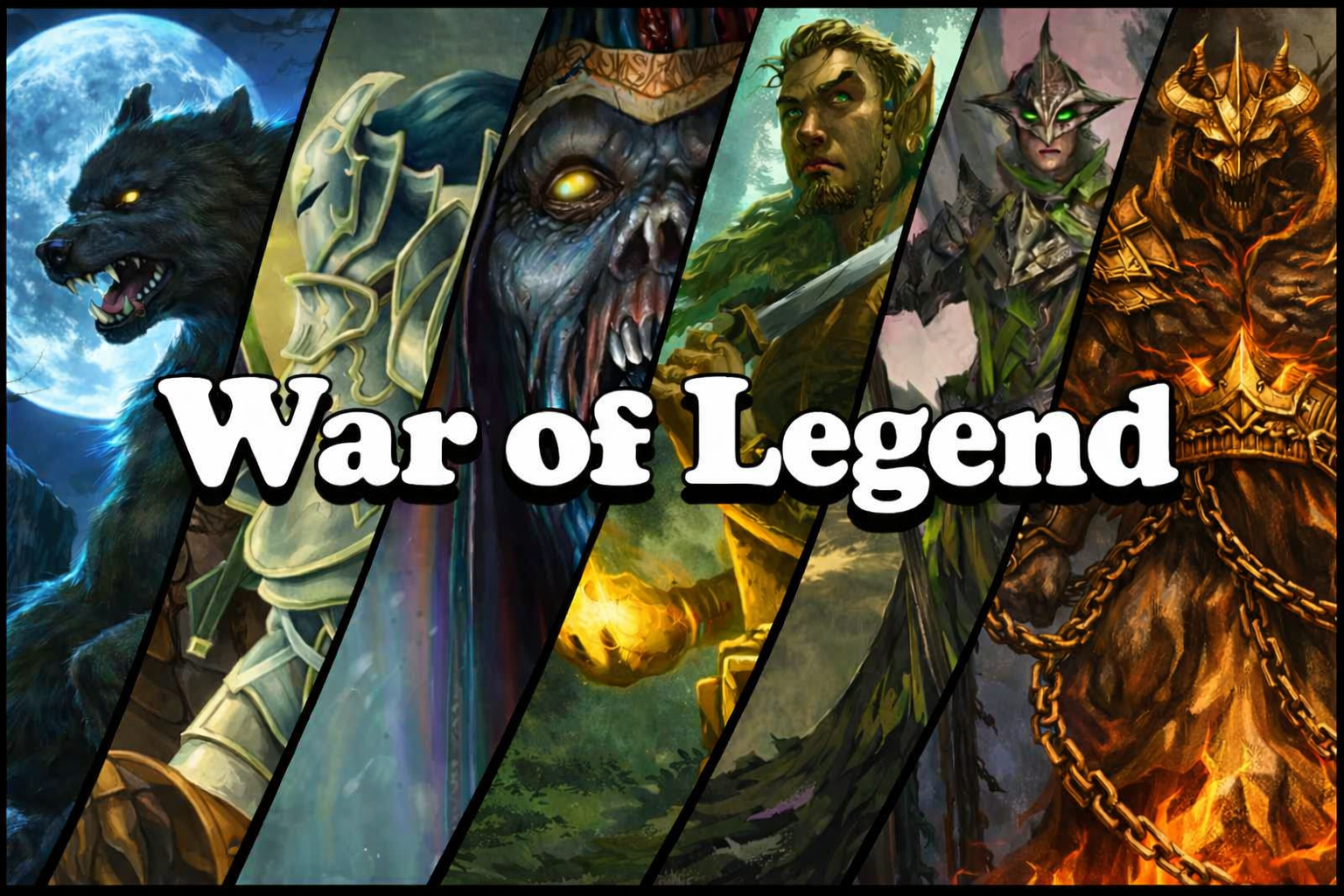 War of Legend — Werewolf, Undead, Drow, Dragoon, Sentinel, Zealot and Demon classes